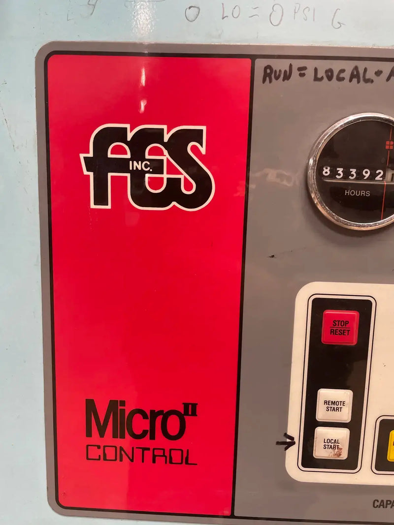 FES 225E Rotary Screw Compressor Package (Mycom 200MUD/5.8, 250 HP 230/460 V, FES Micro Control Panel)