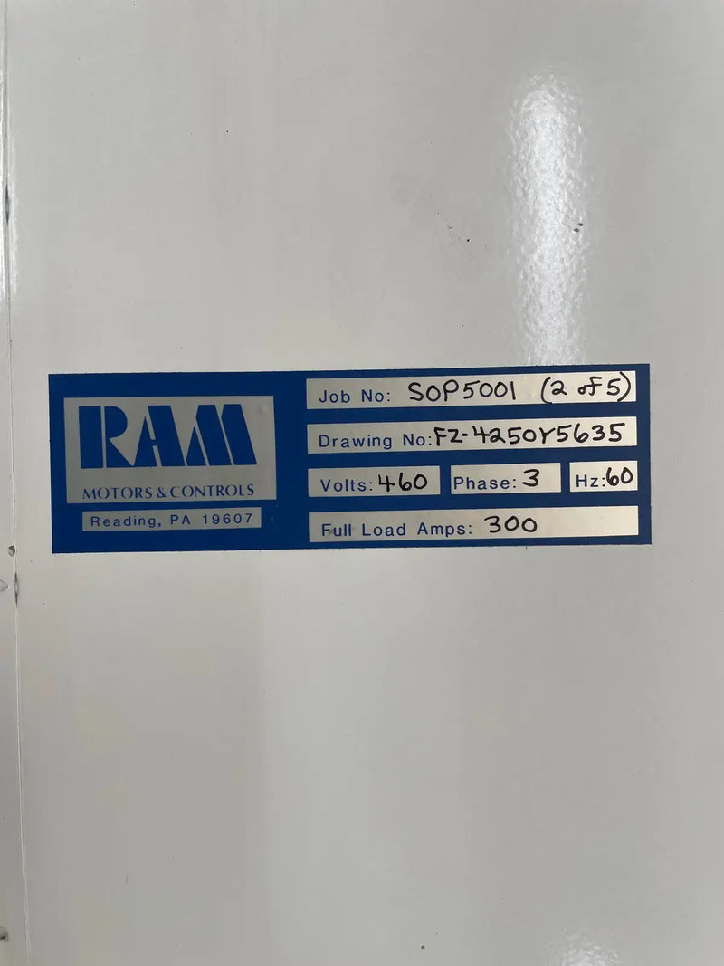 Ram Industries Screw Compressor Motor Starter (250 HP, 460 Volts, 60 Hz)