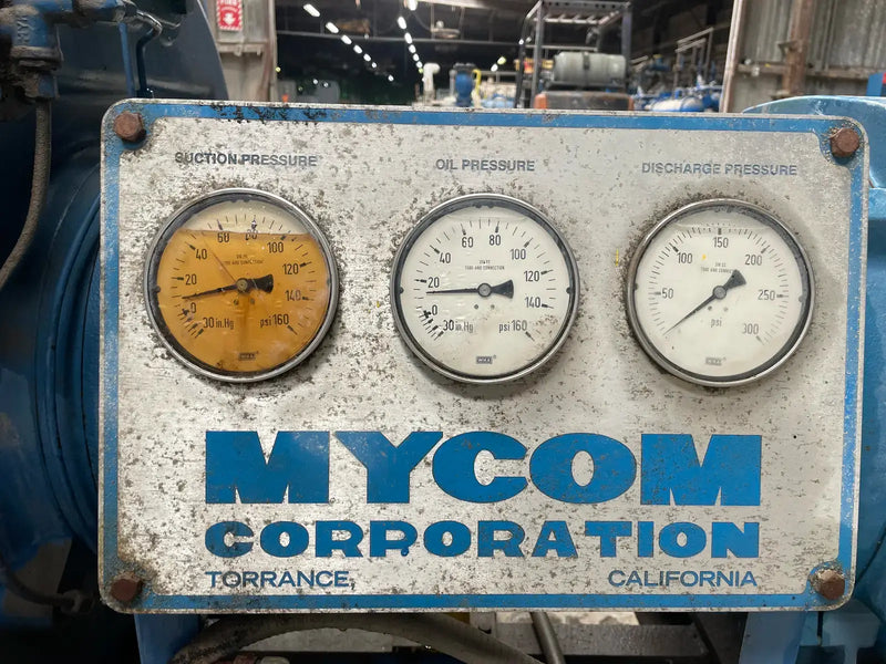 Mycom 8WB 8-Cylinder Reciprocating Compressor Package (150 HP 460 V, Direct Drive Driven)