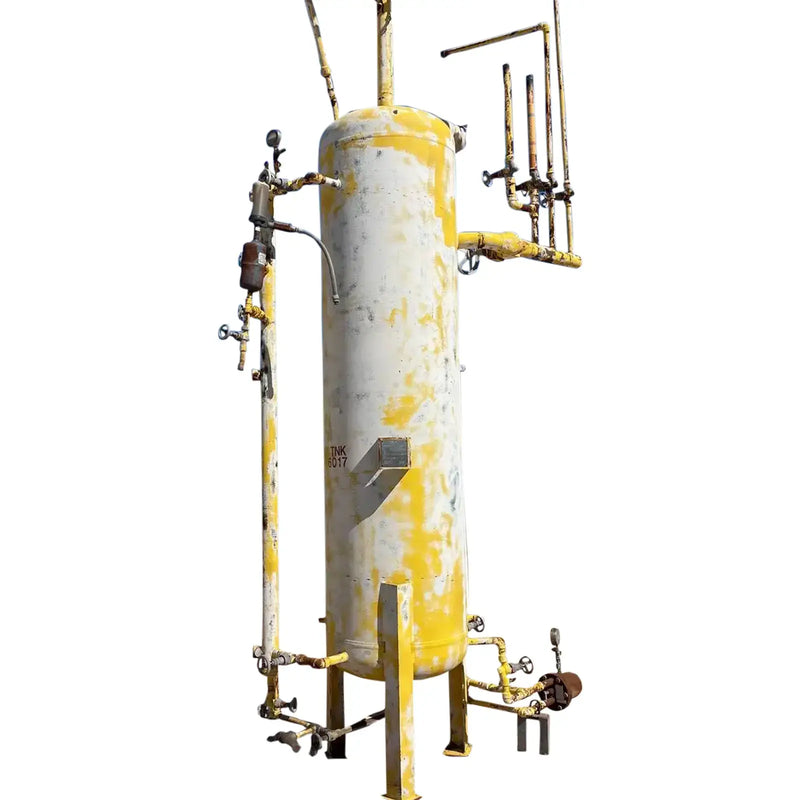 Receptor de amoníaco vertical RVS (36 x 120 pulgadas, 635 galones)