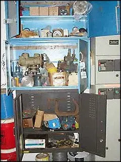 Parts, Filters, Wire, Etc, w/ Cabinet