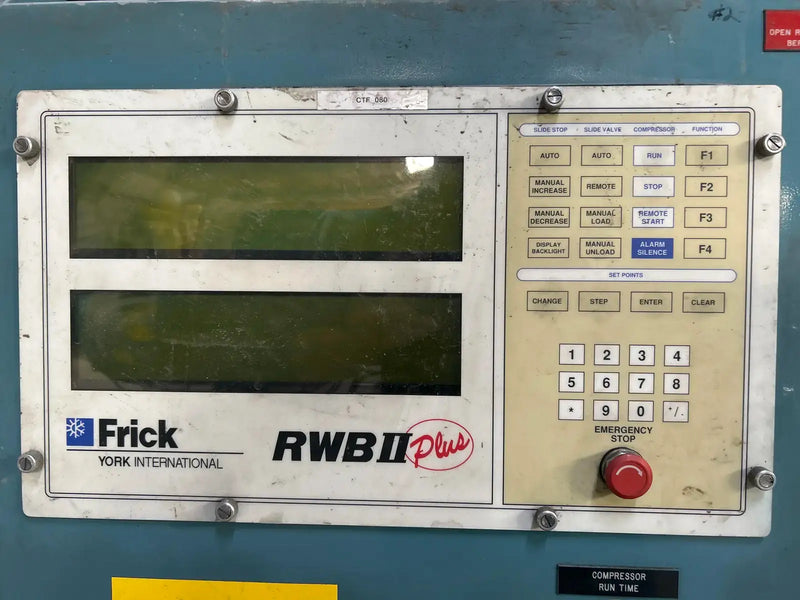 Frick RWB-II-100H Rotary Screw Compressor Package (Frick TDSH193S, 200 HP 230/460 V, Frick RWB II Plus Micro Control Panel)