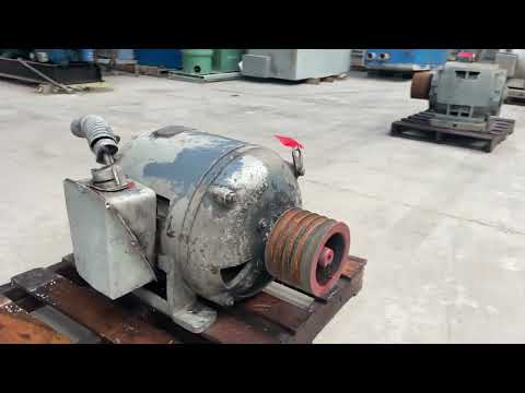 Crocker Wheeler Electric Motor (30 HP, 1,750 RPM, 220-440 V)