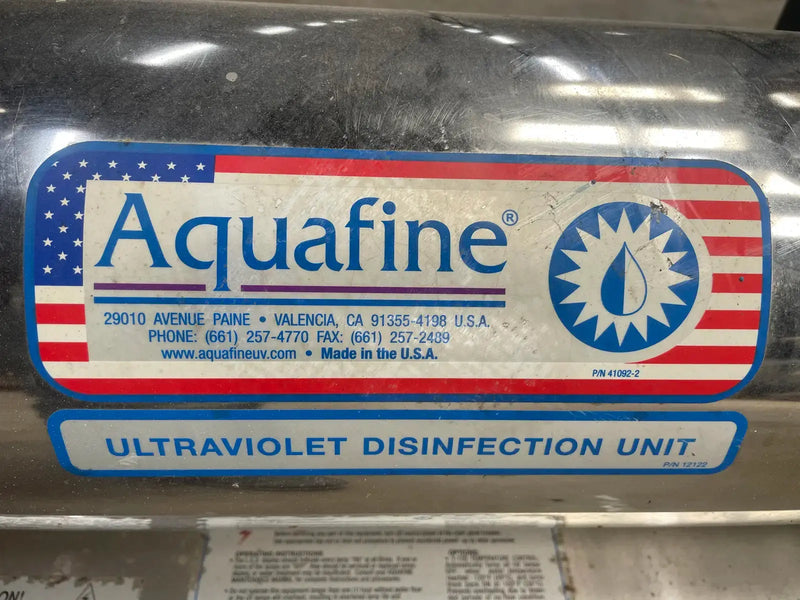 Purificador de agua ultravioleta Aquafine Industrial CSL-12R