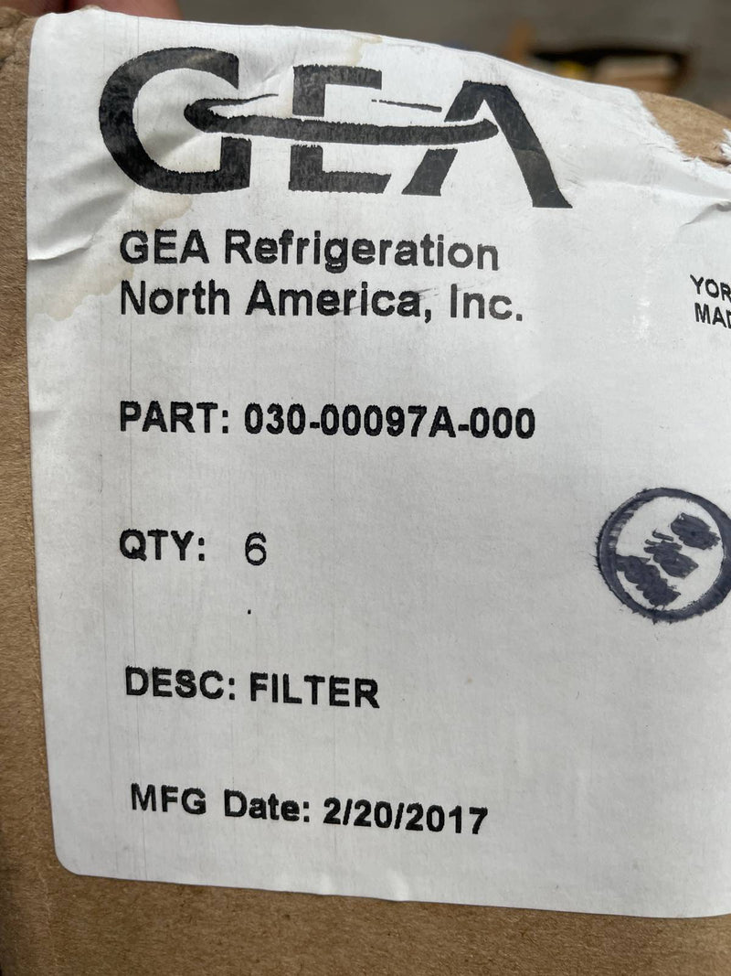 GEA 030-00097A-000 Oil 6.0 Filter Cartridge.