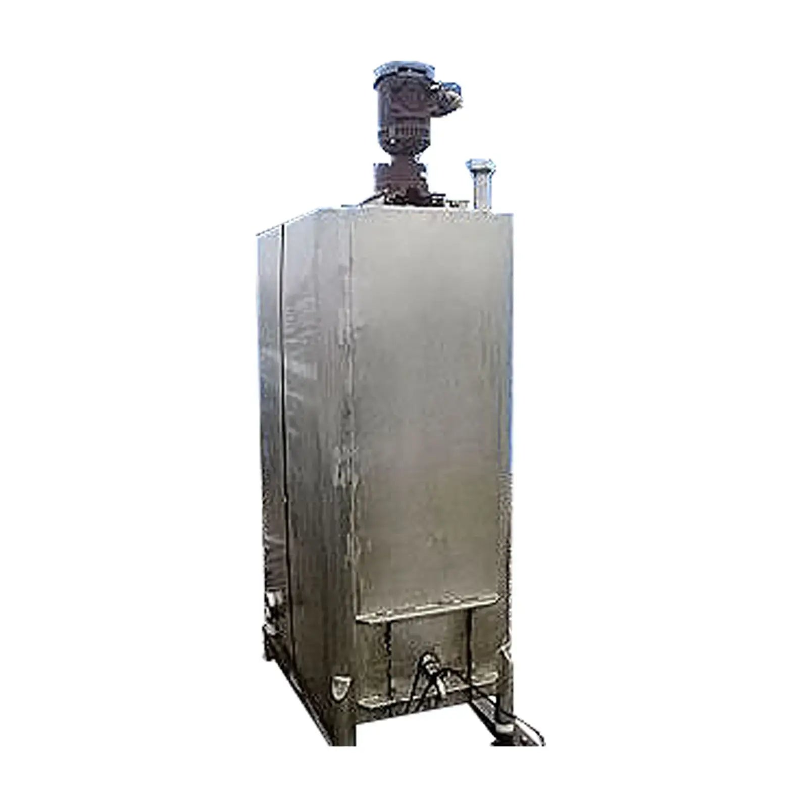 Stainless Steel Rectangular Mix and Blend Tank- 250 Gallon