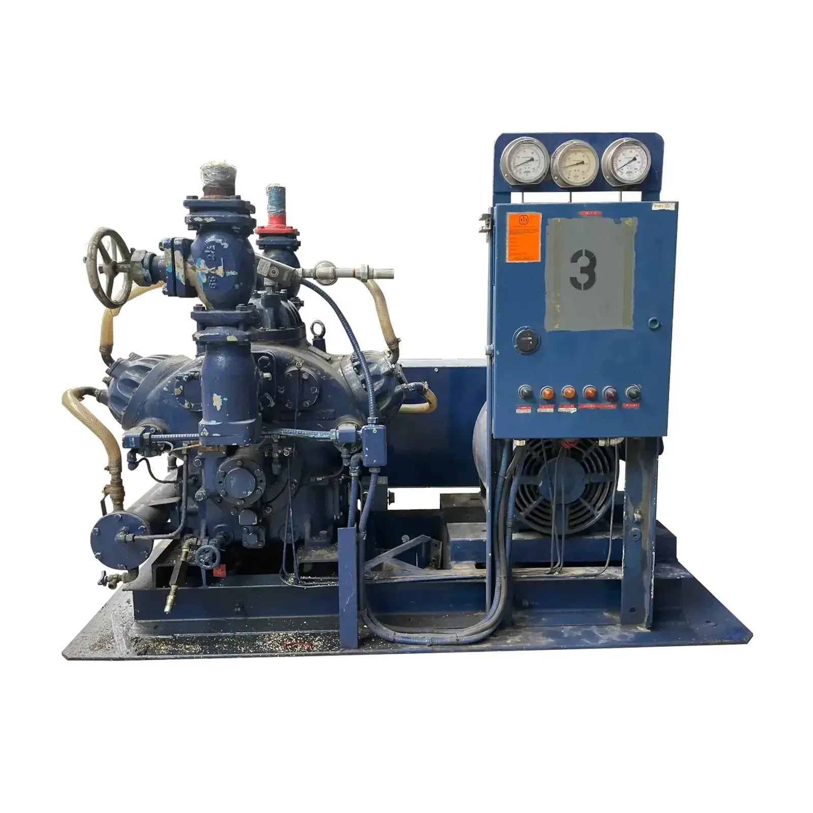 Mycom N6A 6-Cylinder Reciprocating Compressor Package (50 HP, 460 V, B