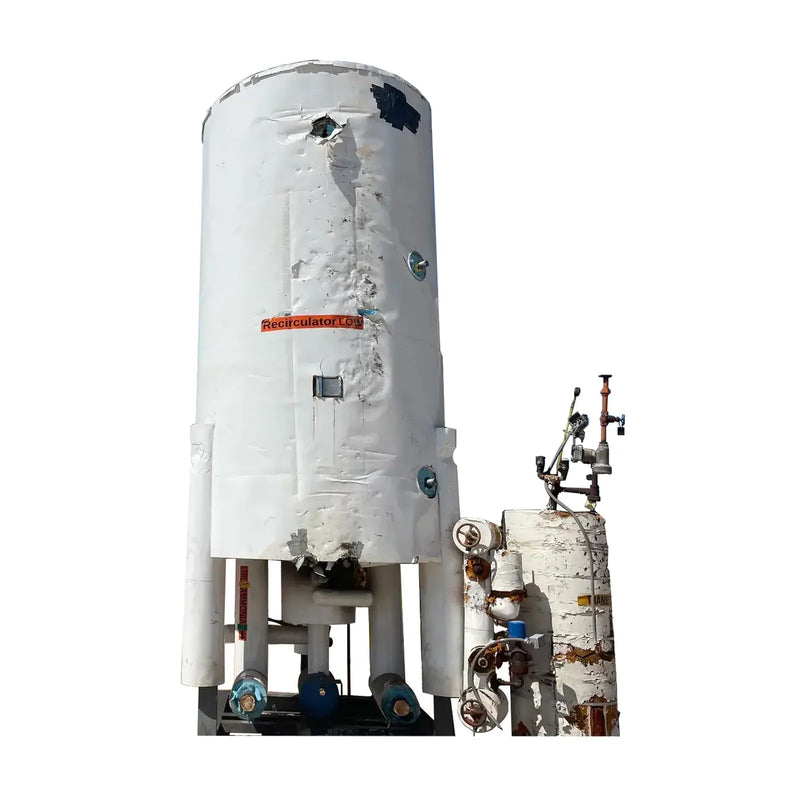 Recirculador de amoníaco vertical RVS (50 x 132 pulgadas, 1405 galones)