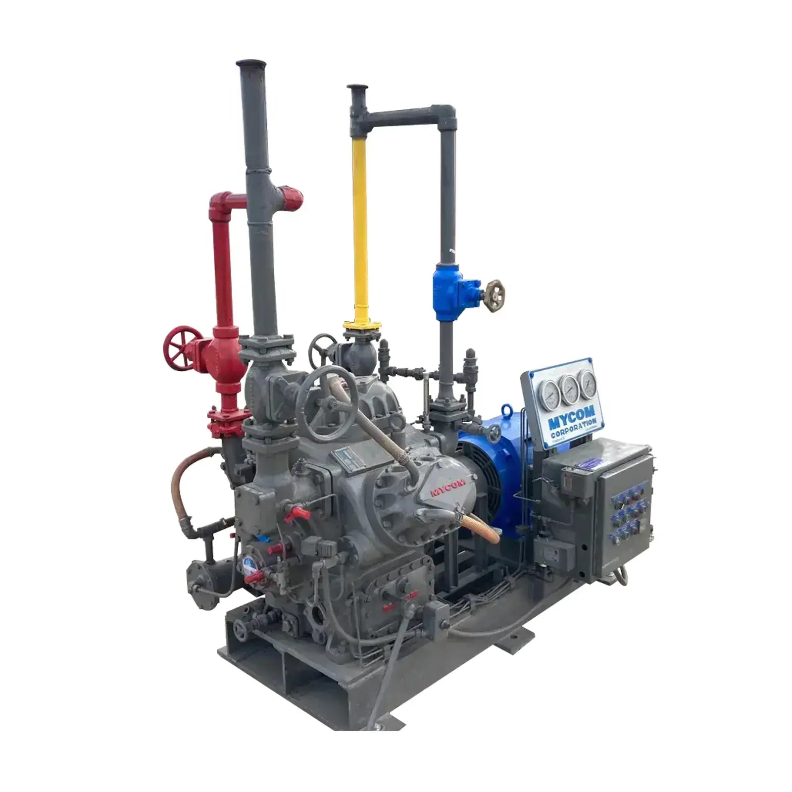 Mycom N42A 6-Cylinder Reciprocating Compressor Package (30 HP 36.7 V,