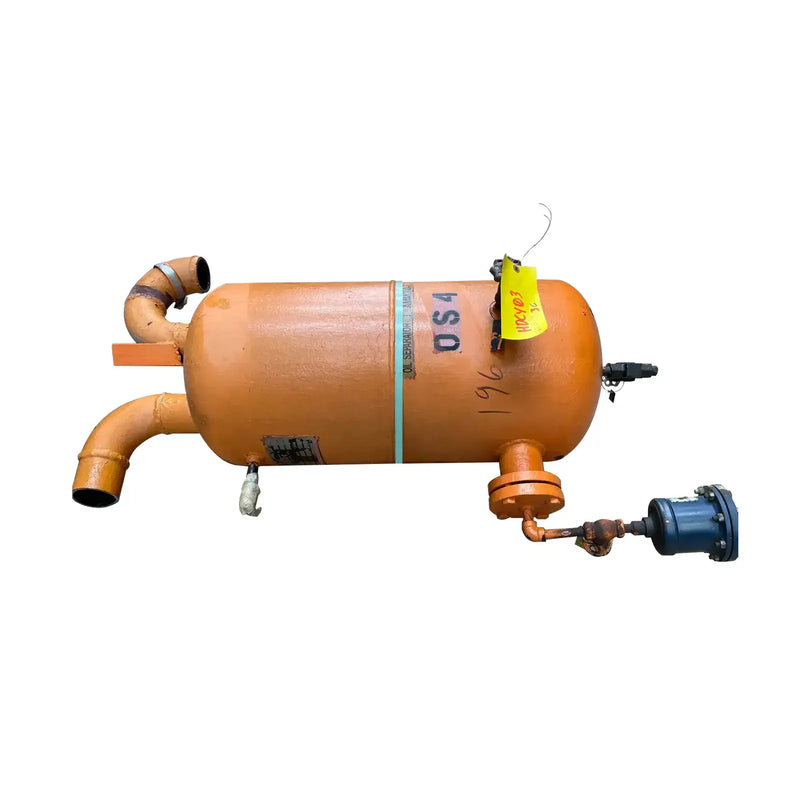 Vilter LMC-0009 Tanque vertical de aceite de amoníaco (15 x 35 pulgadas, 35 galones)