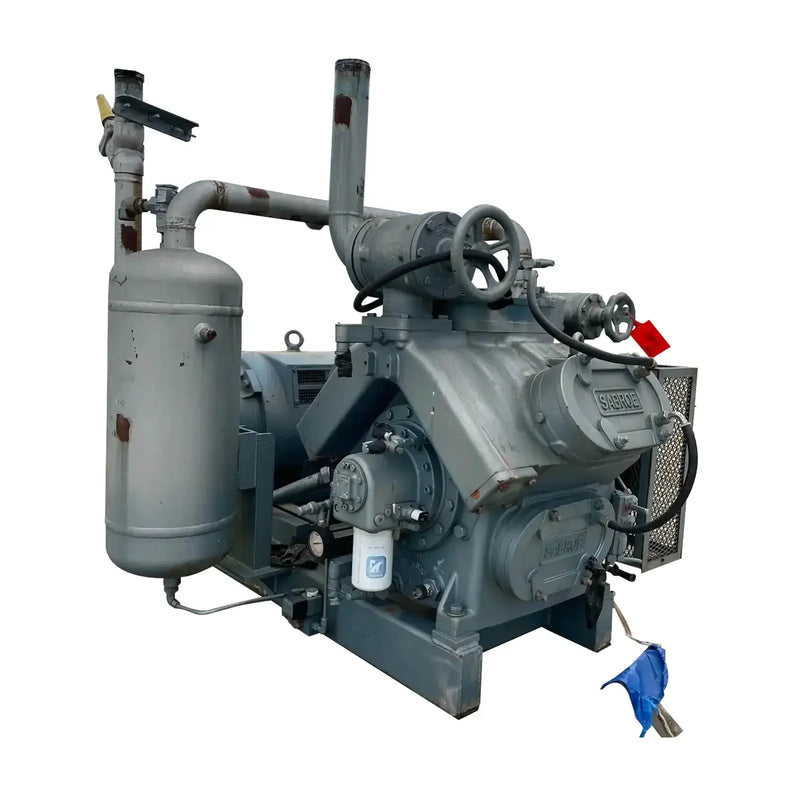 Paquete de compresor alternativo Sabroe SMC-106E de 6 cilindros (75 HP, 208-230/460 V)