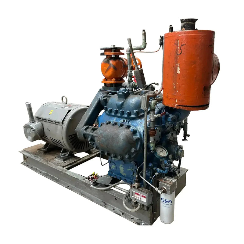 York A3089 8-Cylinder Reciprocating Compressor Package (75 HP 230/460