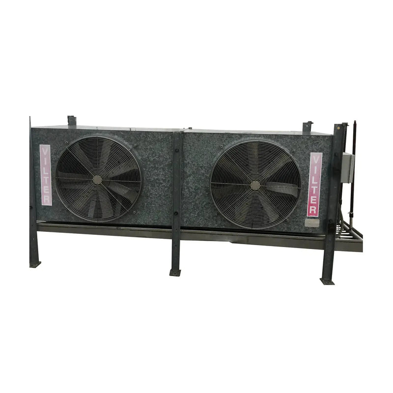Vilter HP-28-63-L-RA-HGR Ammonia Evaporator Coil- 13 TR, 2 Fans (Low Temperature)