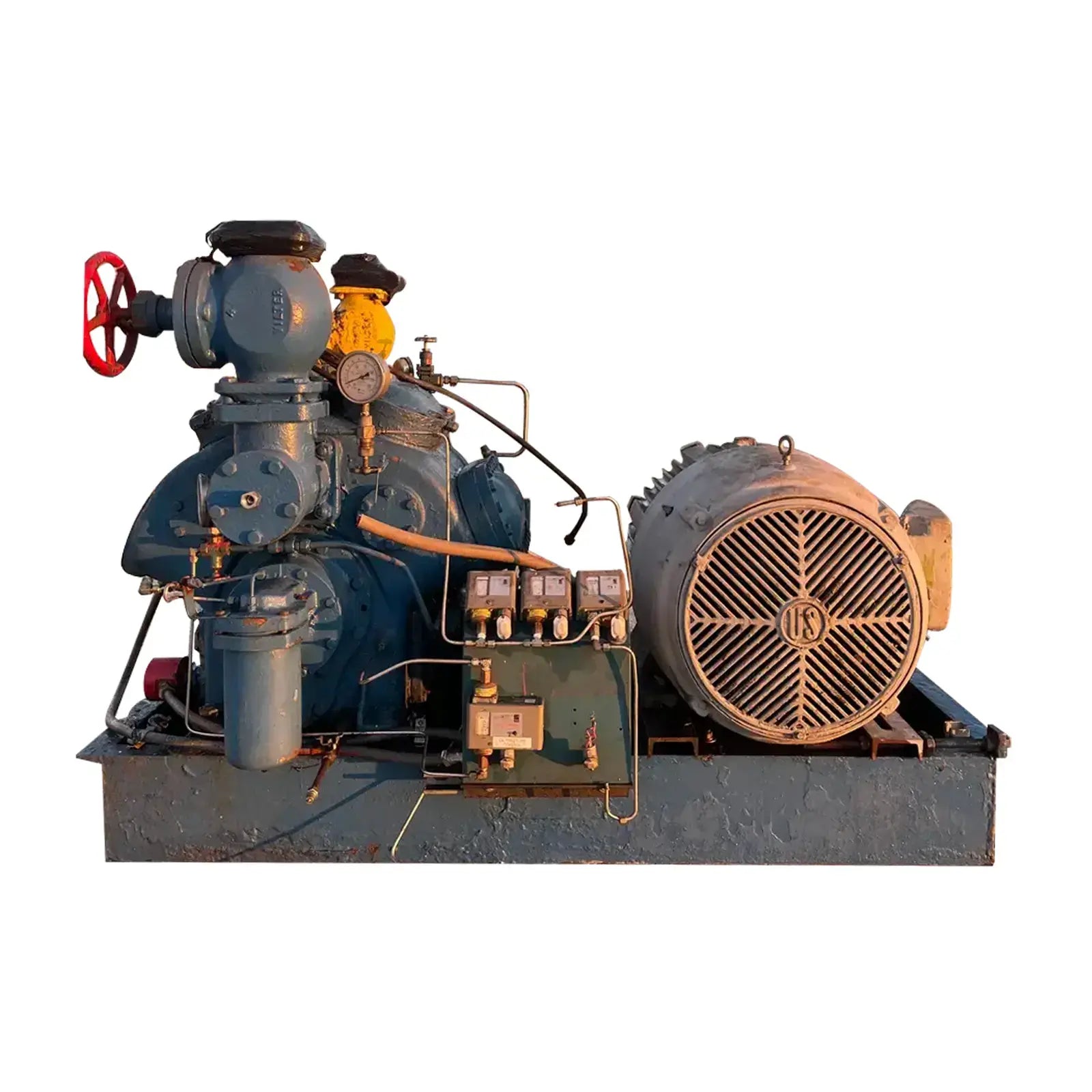 Vilter 448 8-Cylinder Reciprocating Compressor Package (100 HP 460 V,