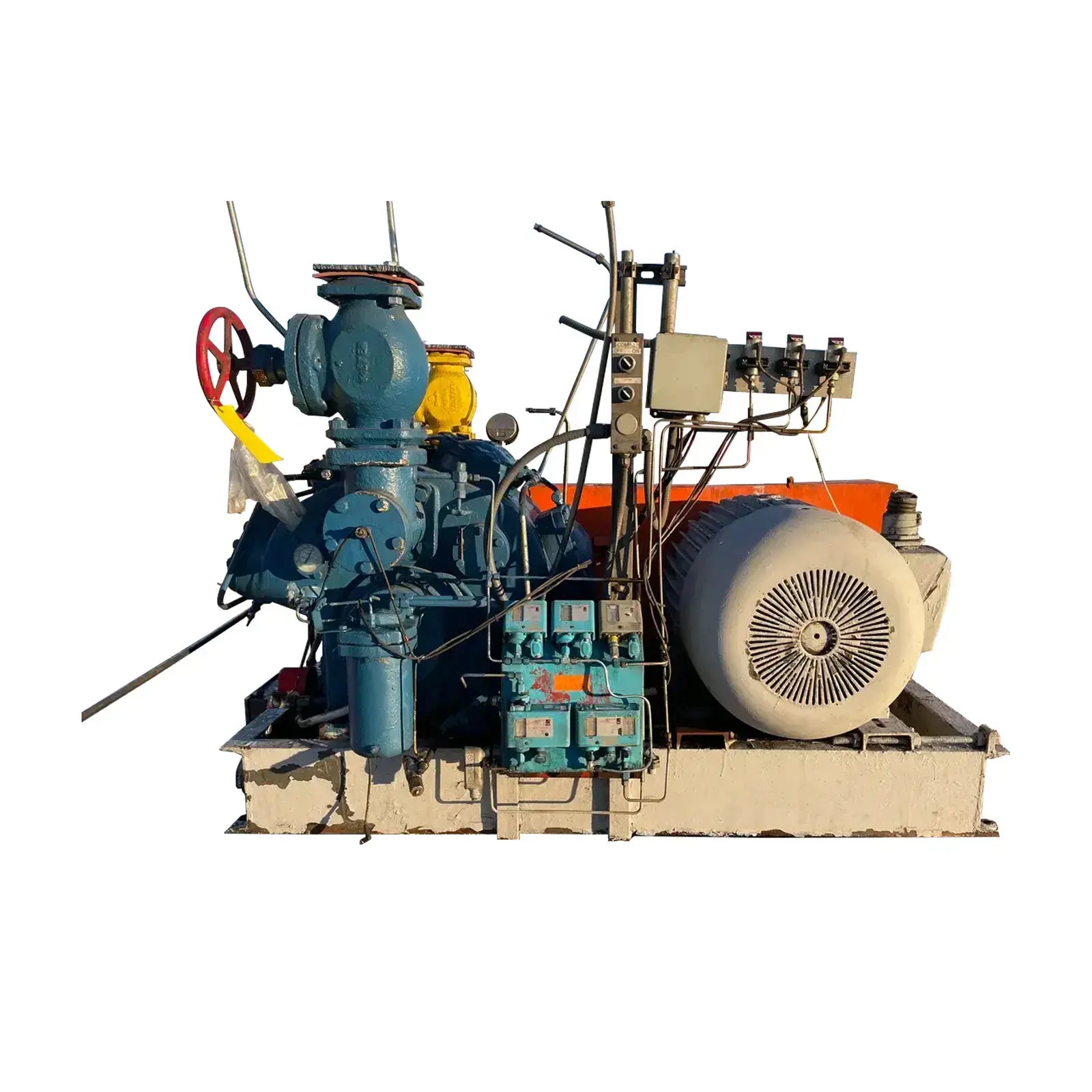 Vi Rod Compressor Vilter 448 8-Cylinder Reciprocating Compressor Package (150 HP 460 V,