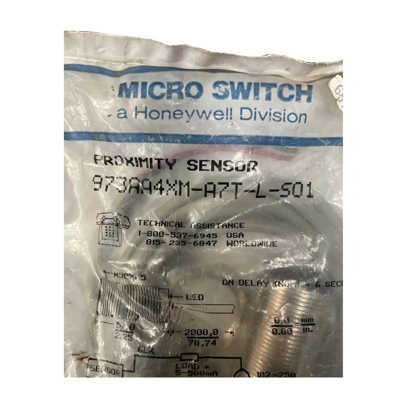 Honeywell 973AA4XM-A7T-L Micro Switch Proximity Sensor