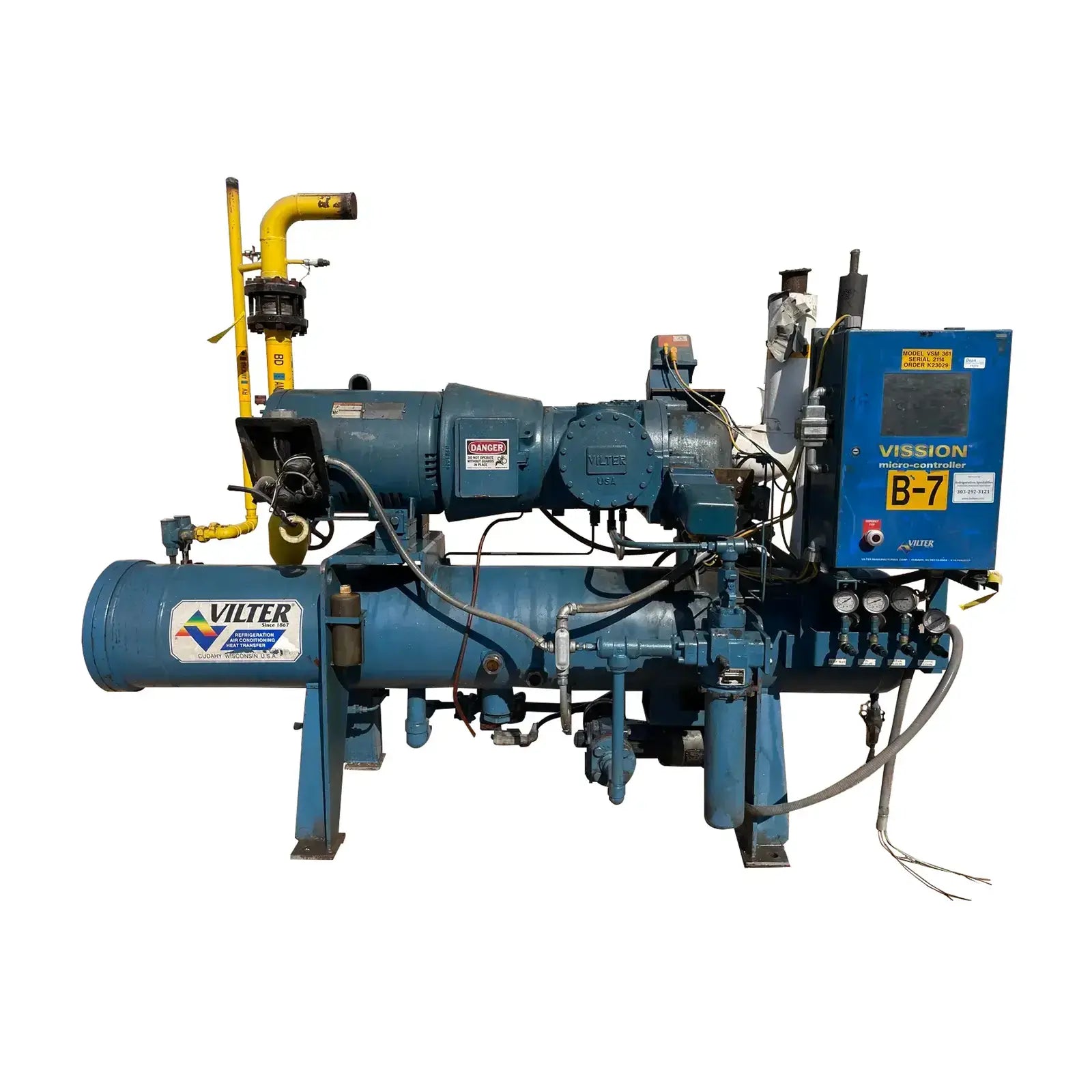 Vilter Rotary Screw Compressor Package (Vilter VSM361, 60 HP 230/460 V