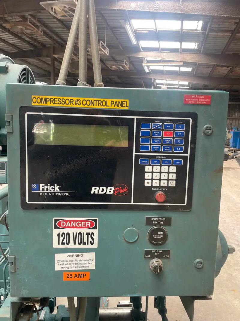 Frick RDB-100B Rotary Screw Compressor Package (Frick TDSL193S, 75 HP 460 V, Frick Micro Control Panel)