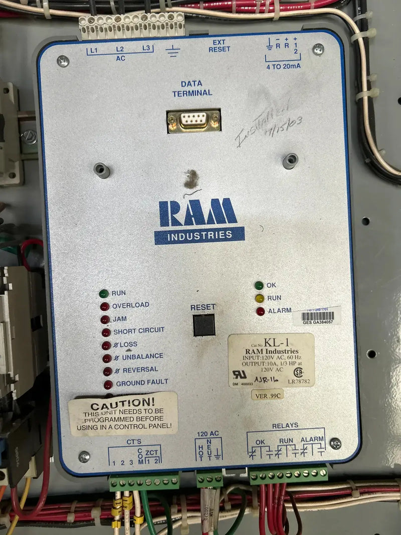 Ram Industries Screw Compressor Motor Starter (75 HP, 460 Volts, 60 Hz)