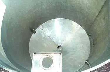 Tanque de retención con fondo cónico de acero inoxidable: 350 galones