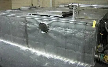 Tanque de retención de agua aislado de acero inoxidable