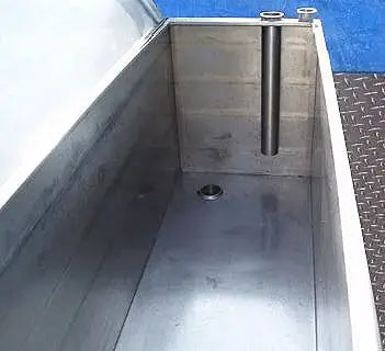 Tanque COP con pulverización a chorro de acero inoxidable: 140 galones