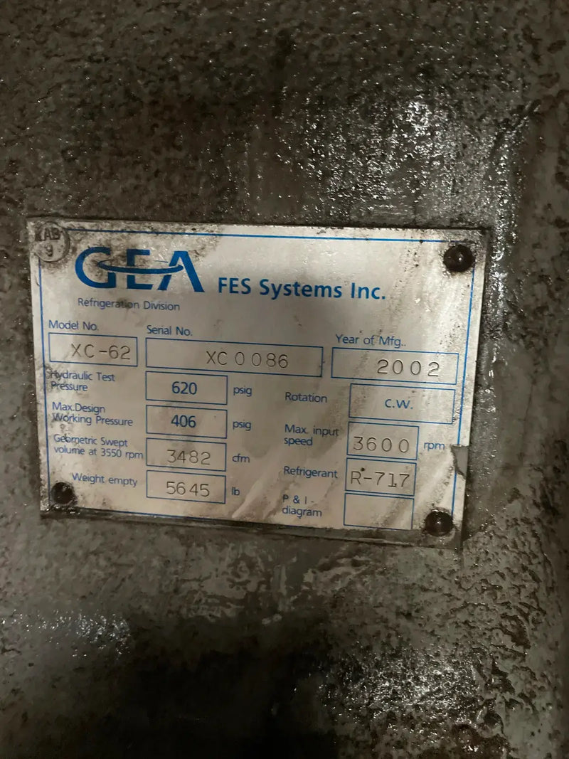 Compresor rotativo de tornillo desnudo GEA XC-62