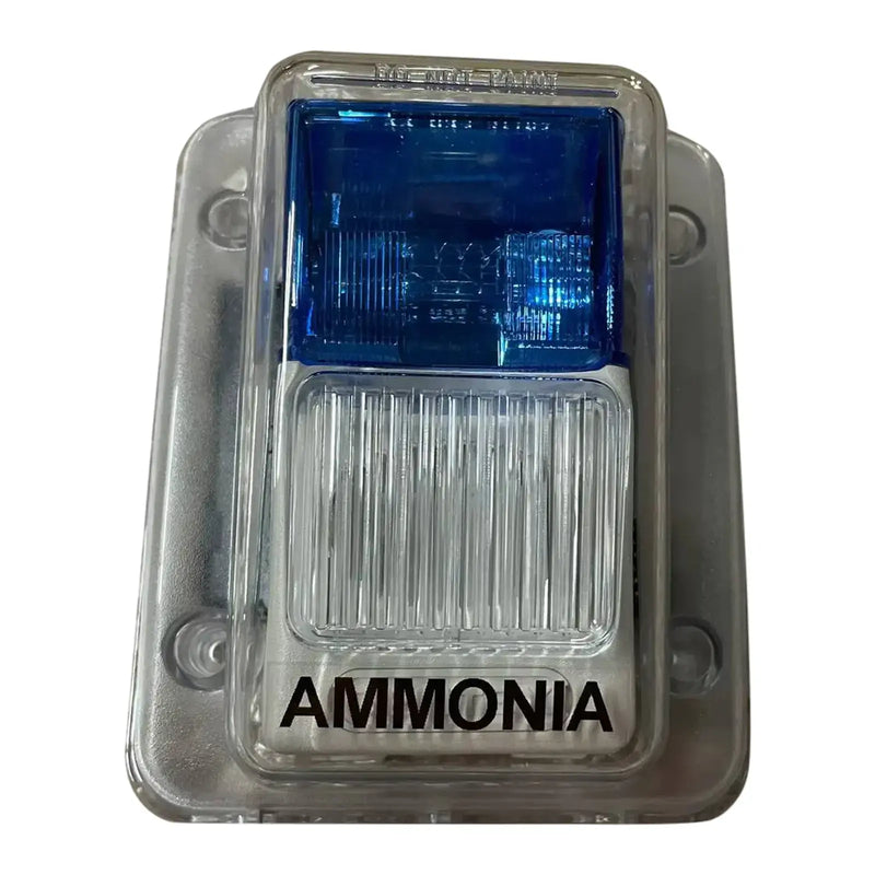 Bocina/estroboscópica de alarma de amoníaco (SHA-24-Azul)