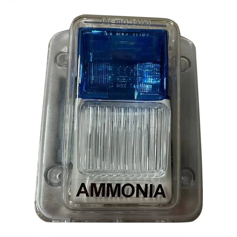 Bocina/estroboscópica de alarma de amoníaco (SHA-24-Azul)
