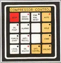 Panel de control del compresor Micro III de FES Systems Inc. sin usar