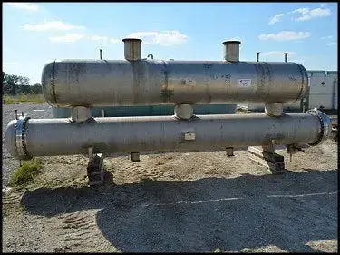 Unused 2010 Chil-Con Stainless Steel Shell & Tube Heat Exchanger and Surge Drum