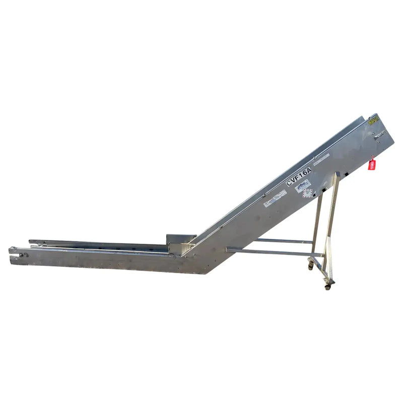 Portable Incline Cleated Conveyor Belt (12"W x 156"L)