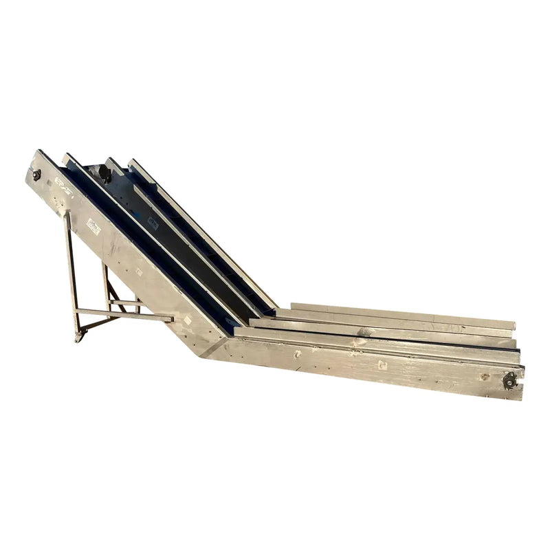 Portable Incline Dump Cleated Conveyor Belt ( 12" W x 156" L)