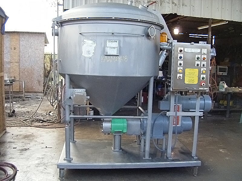 Cozzini Vacuum Chamber Processor with Pump - 185 Gallons