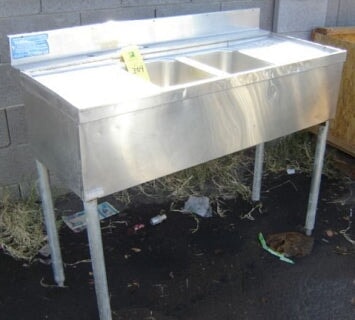 2 Compartment Stainless Steel Sink Not Specified 