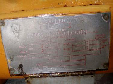 2002 Henry Technologies Chilcon Ammonia Receiver - 18 Gallons Henry Technologies Chilcon 