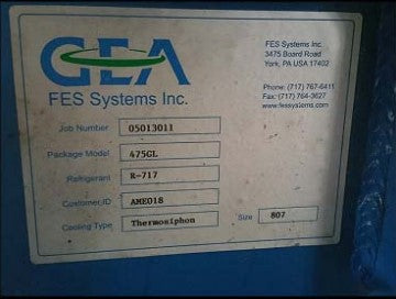 2005 GEA / FES 475-GL Rotary Screw Compressor – 600 HP GEA / FES 