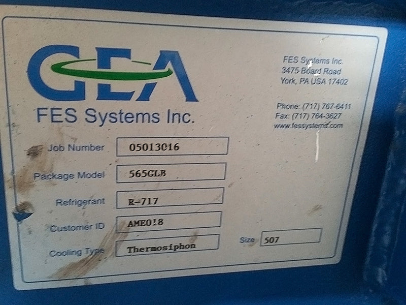 2005 GEA / FES 565-GL Rotary Screw Booster Compressor – 250 HP GEA / FES 