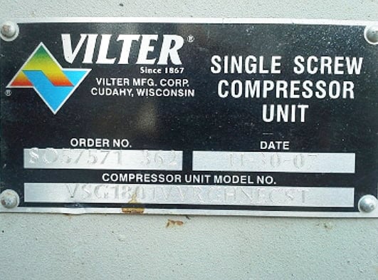 2007 Vilter VSG1801 Package - Less Compressor Vilter 