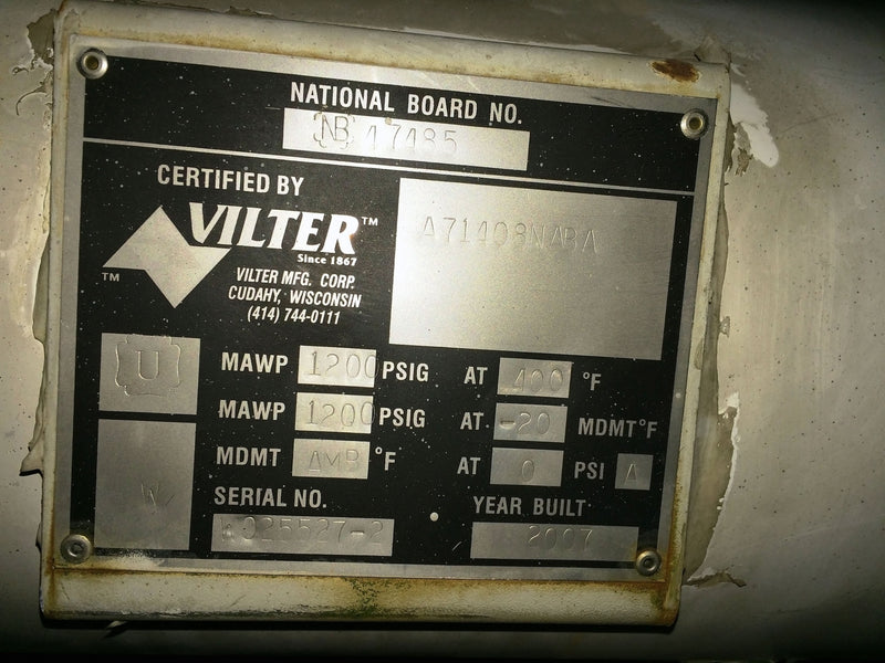 2007 Vilter VSSG451 Single Screw Compressor Package - 300 HP Vilter 