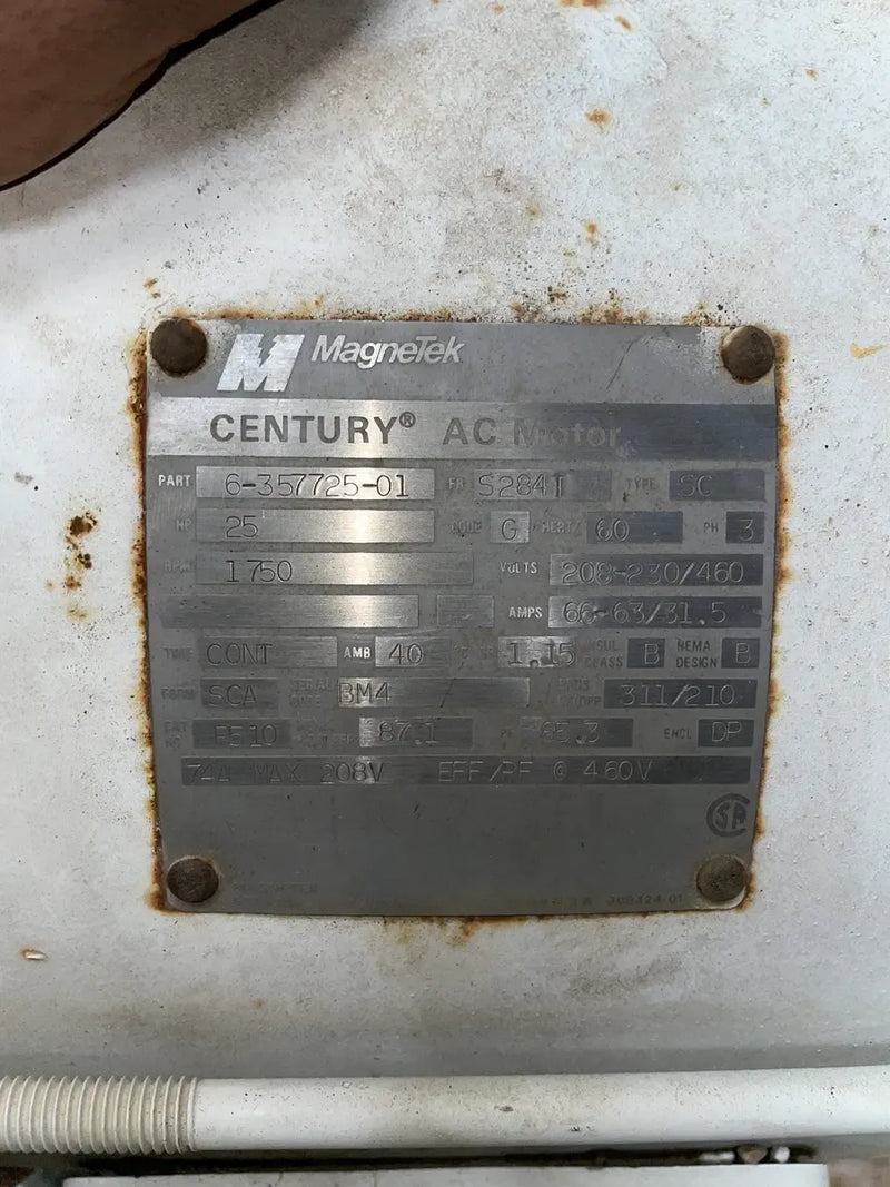 MagneTek Century AC Motor (25 HP, 1750 RPM, 208-230/460 V)