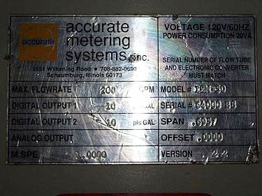 Accurate Metering Systems, Inc. Electromagnetic Flow System Accurate Metering Systems, Inc. 