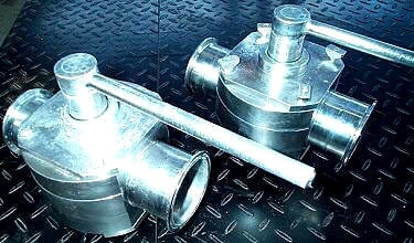 Auto Shutter Valve Alfa Laval Koltek 2-Way Stainless Steel Shutter Valve - 3 in.