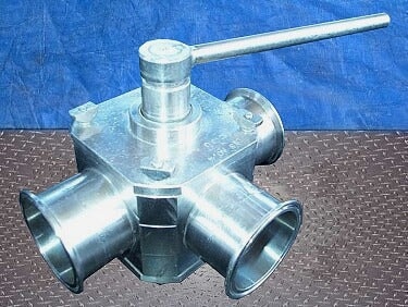 Auto Shutter Valve Alfa Laval Koltek 3-Way Stainless Steel Shutter Valve