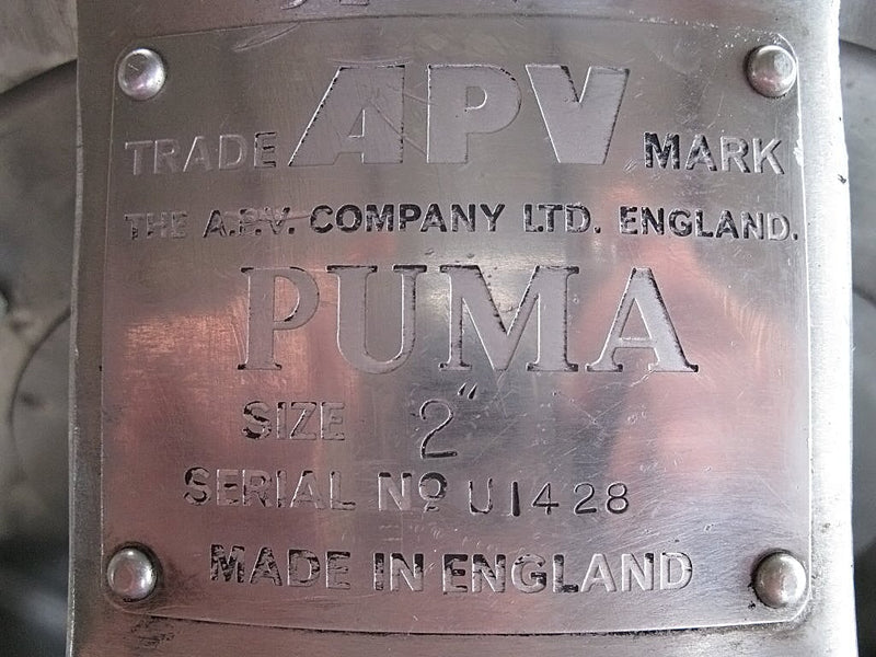 APV Puma Size 2 Centrifugal Pump APV Puma 
