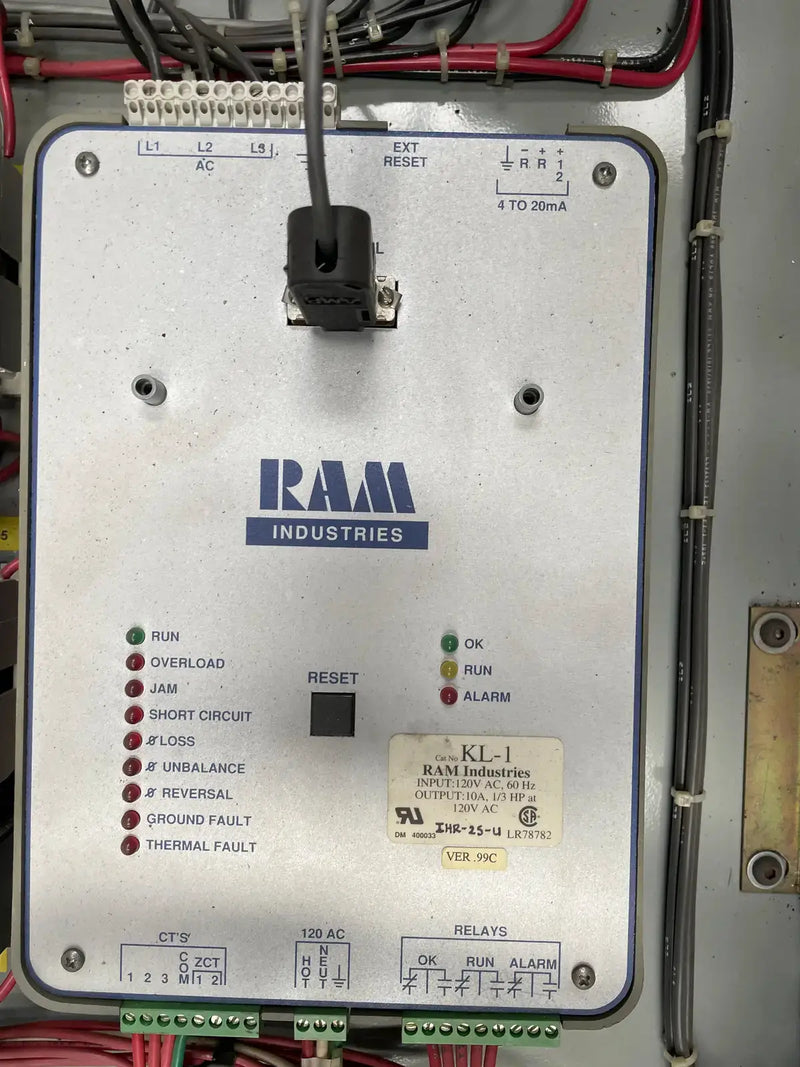 Arrancador de motor de compresor de tornillo Ram Industries (250 HP, 460 voltios, 60 Hz)
