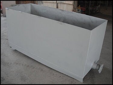 Carbon Steel Single Shell Rectangular Tank – 250 Gallon Not Specified 