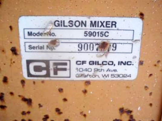 CF Gilco Gilson Concrete Mixer CF Gilco, Inc. 