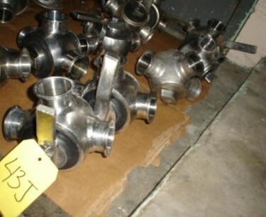 Clamp Type 3-Way Plug Valve 2 in. Not Specified 