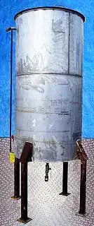 Tanque vertical de carcasa única de acero inoxidable: 500 galones